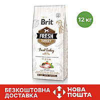 Brit Fresh Turkey & Pea Light Fit & Slim Adult 12 кг Брит Фреш индейка, горошек Сухой Корм для Взрослых Собак