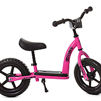 Беговел Profi kids детский двухколесный велобег для малышей колеса 12 дюймов EVA М 5455-4 розовый