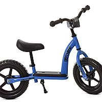 Беговел Profi kids детский двухколесный велобег для малышей колеса 12 дюймов EVA М 5455-3 синий