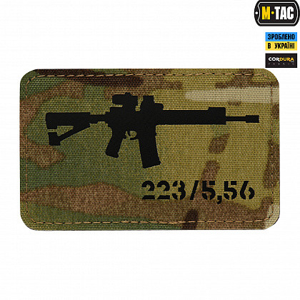 M-Tac нашивка AR-15 .223/5,56 Laser Cut Multicam/Black
