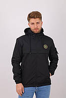 Мужская куртка ветровка Stone Island CK5557 черная