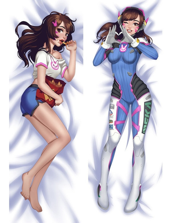 Дакімакура 150х50 см Дiва Овервотч Overwatch D VA MЕКА Подушка с наволочкой обнимашка аниме