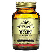 Solgar, Vitamin K2 MK-7 100 мкг (50 капс.), витамин К-2 МК-7