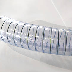 Харчовий армований шланг НД прозорий (1 1/4", внутрішній діаметр 38 мм)