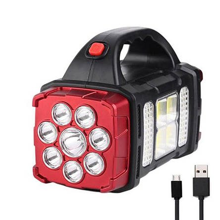 Ліхтар переносний HB-1678-8LEDW+6COB, power bank, сонячна батарея, фото 1