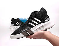 Кросівки чоловічі літні чорно-білі Adidas EQT Equipment. Чоловічі кросівки весна літо Адідас ЕКТ Еквіпмент, фото 7