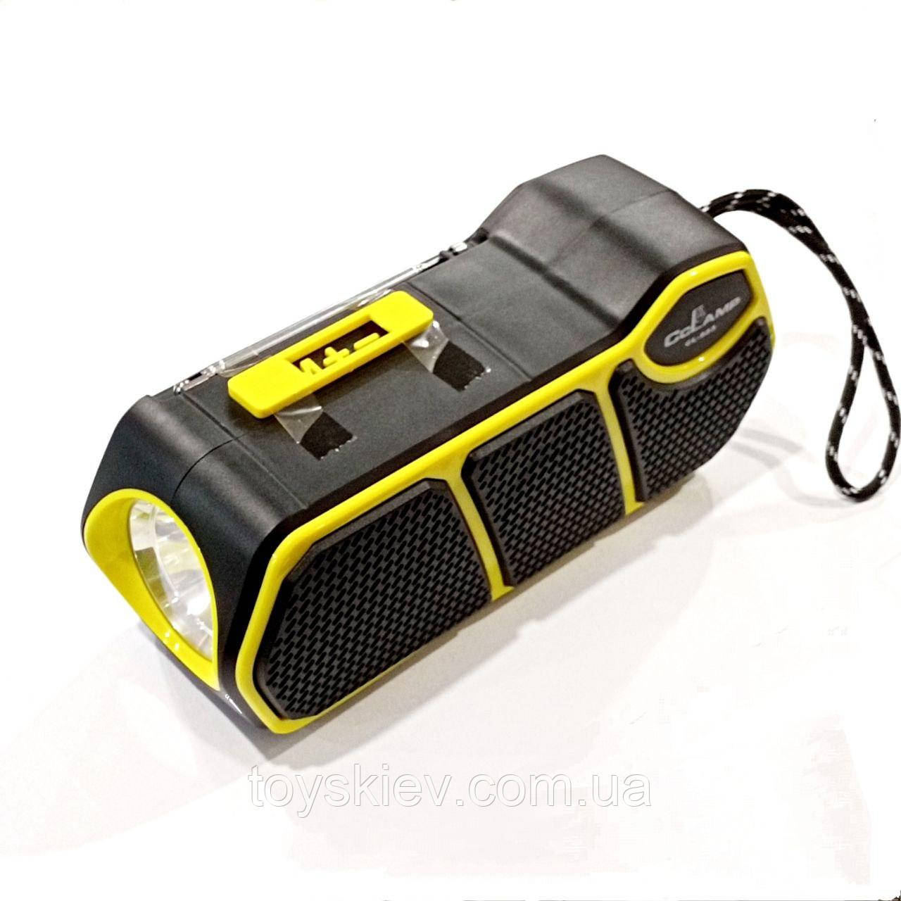 Колонка зі слун. панель, USB, SD, FM, Bluetooth, ліхтариком CCLAMP CL-823, фото 1
