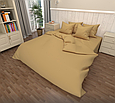 Постільна білизна бязь GOLD сімейна однотонна з двома підковдрами, сімейний комплект постільної білизни Бузок, фото 6