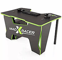 1 Игровые столы для компьютера геймерские 120 см Современный компьютерный стол GT14 Пк геймерские столы Черно-зеленый