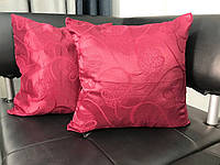 Декоративна подушка "Marsal" 40*40 см бордовая