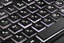 Клавіатура провідна 2E KS120 White backlight USB Чорний (2E-KS120UB), фото 3