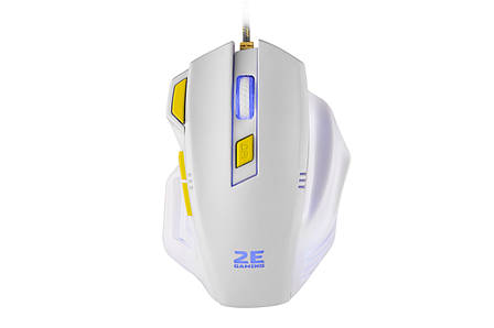 Мишка провідна ігрова 2E GAMING MG280 LED USB 1200-3200 DPI з підсвіткою Білий (2E-MG280UWT), фото 2