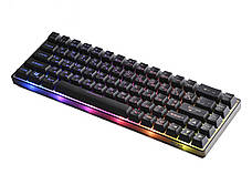 Клавіатура провідна ігрова 2E GAMING KG345 RGB 68key USB Чорний (2E-KG345TR), фото 3