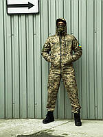 Пиксельный костюм Terra мужской тактический демисезонный весна-осень , Прочная армейская форма пиксель зеленый