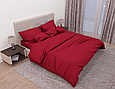 Полуторні комплекти постелі однотонні постільна білизна 1.5 спальна 145х215 см бязь Шоколад, фото 2
