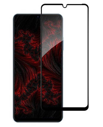 Захисне скло для ZTE Blade A72 (на зті а72) чорний, фото 1