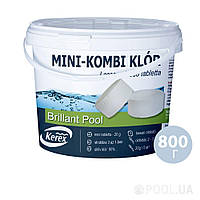 Таблетки для бассейна MINI &laquo;Комби хлор 3 в 1&raquo; Kerex 80009 (80006), 800 г (Венгрия) - BIG SALE !