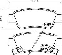 Гальмівні колодки дискові зад. Honda C-RV VIII 07- 8DB 355 013-591 HELLA PAGID