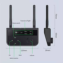 Bluetooth-адаптер для двох пристроїв аудіоприймач передавач Vaorlo B39, фото 3