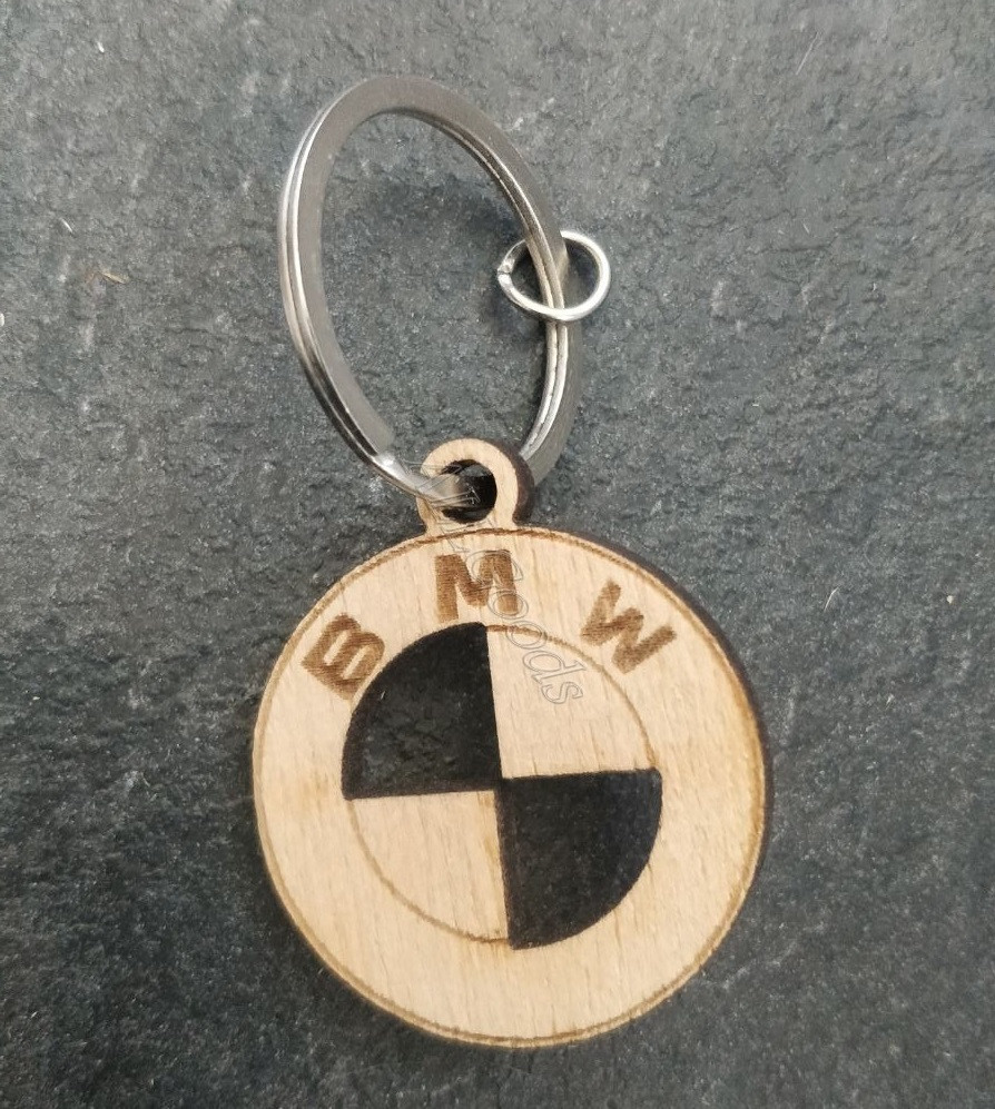 Брелок для ключів із фанери BMW