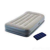 Надувная кровать Intex 64116-2, 99 х 191 х 30 см, встроенный электронасос, подушка. Односпальная - BIG SALE !