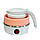 Складаний силіконовий електрочайник Marado MA-1613 600W 0.6 л Рожевий, чайник електричний маленький, фото 3