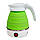Маленький силіконовий чайник Marado MA-1613 600W 0.6 л Зелений, електрочайник | чайник складной силиконовый, фото 2