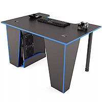 1 Игровой стол для компьютера геймерский 120 см Современный компьютерный стол XG12 Пк геймерские столы Черно-синий