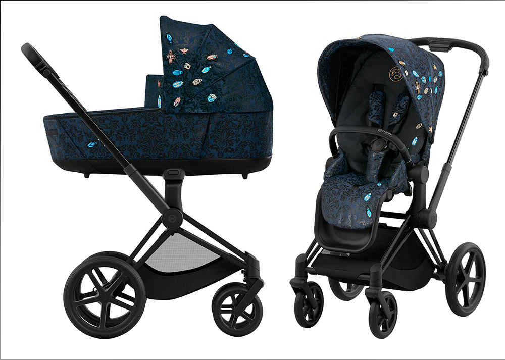 Cybex Priam 4.0 коляска 2 в 1 Jewels of Nature шасі Matt Black