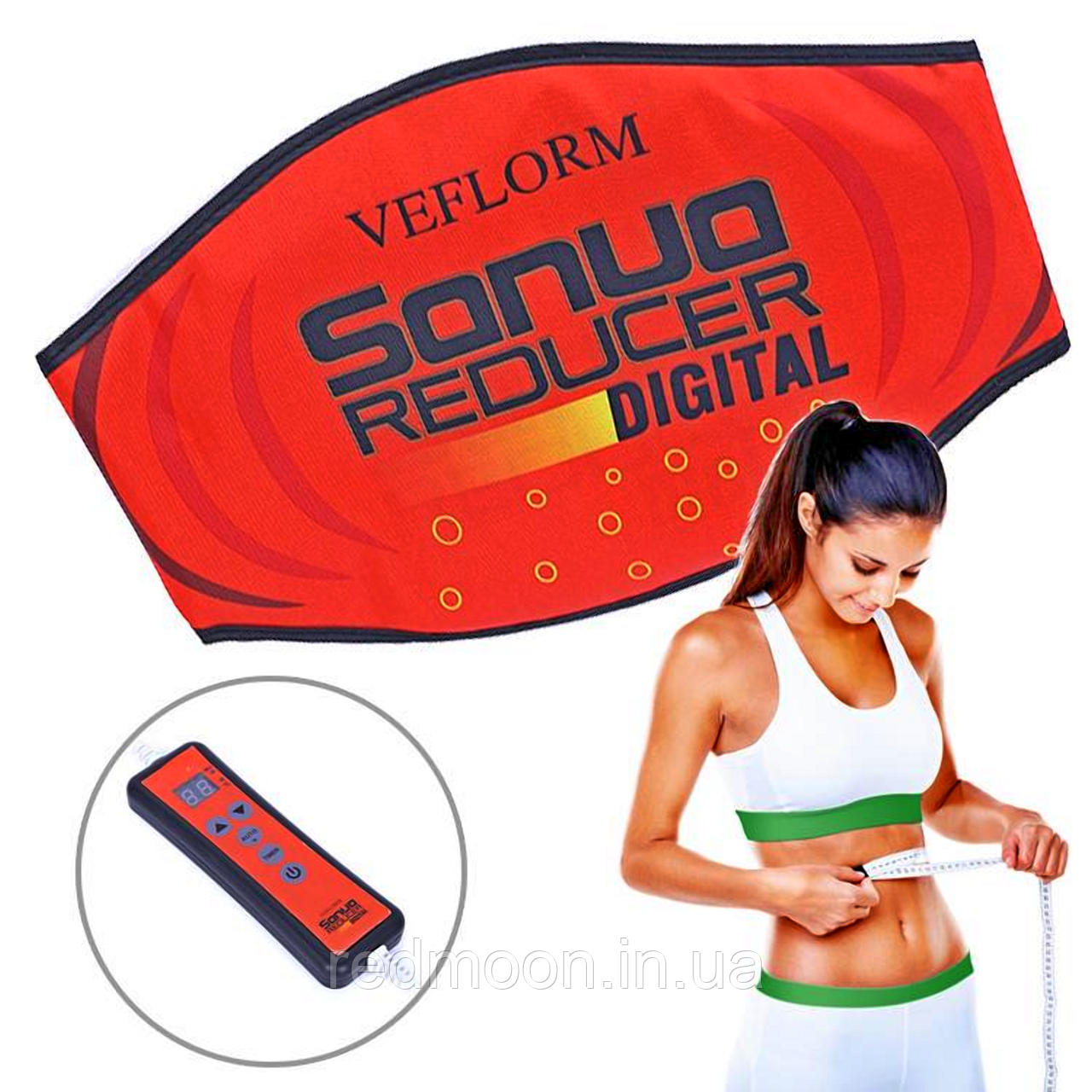 Пояс для схуднення живота та боків SAUNA REDUCER DL16 / Термопояс для схуднення з ефектом сауни, фото 1