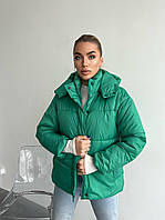 Куртка женская Демисезонная стеганая Ткань: плащевка, силикон 200 Много расцветок Размеры:42-48 oversize