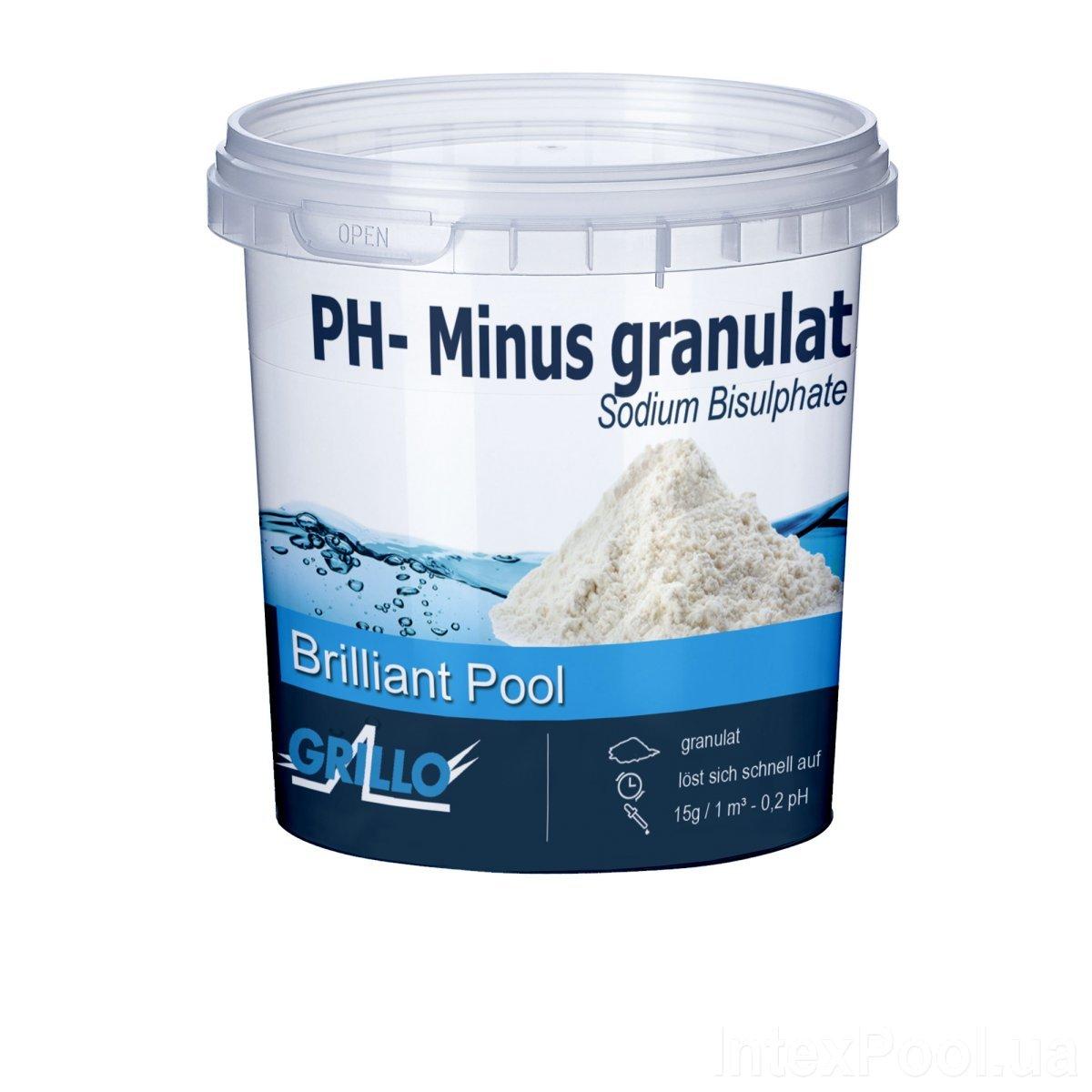 PH- минус для бассейна Grillo 80415. Средство для понижения уровня pH (Германия) 700 г - BIG SALE ! - фото 2 - id-p1777570116