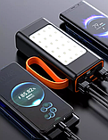 Power bank 40000 mAh Super Fast Charge 66W Чорний Зовнішній акумулятор Портативна зарядка Повербанк, фото 4
