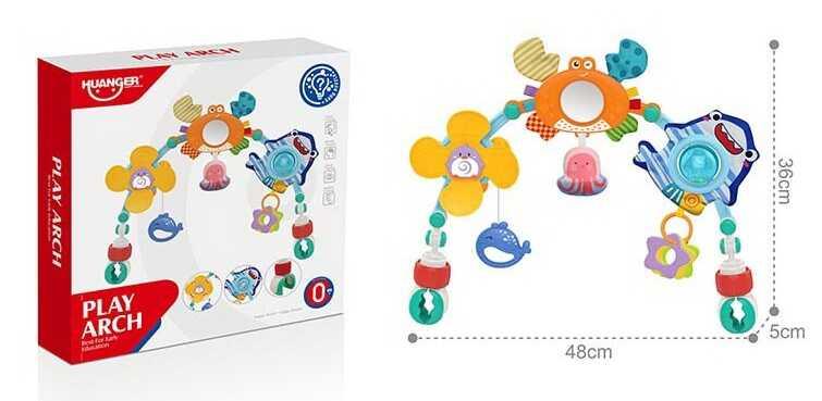 Ігрова дуга "Морські мешканці", HE0315
писчалка, трещотка, в кор. 28*28*6см, фото 1