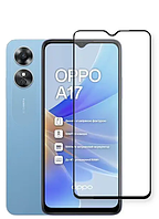 Защитное стекло для OPPO A17 (на оппо а17) черный