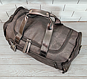 Дорожня - Спортивна сумка з Екошкіри з відділенням для взуття Об'єм 38л / Ручна поклажа 6508, фото 4