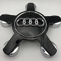 Колпачок на диски Audi 4F0601165N черные ауди 135 мм 58 мм звезда краб ауди