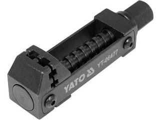 Натягувач сталевих хомутів YATO гвинтовий з квадратом 3/8", розвід — до 40 мм, гвинт Ø = 14 мм