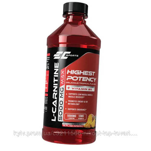 Карнитин Жидкий, L-Carnitine 5000, Earth's Creation 473мл Тропический ...