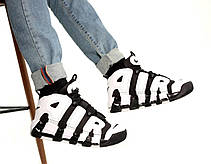 Чоловічі кросівки Nike Air More Uptempo 96 Cobalt Bliss Black White DV0819-001, фото 5