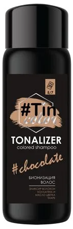 Шампунь-тоналайзер для волос Tin Color Colored Shampoo 5/7 Шоколадная глазурь, 60 мл