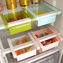 Розсувна полиця пластикова для холодильника, органайзер контейнер підвісний для холодильника TV-50401, фото 3