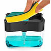 Диспенсер для миючого засобу Soap Pump Sponge Caddy / Натискний дозатор для мила / Диспенсер ручний, фото 3