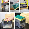 Диспенсер для миючого засобу Soap Pump Sponge Caddy / Натискний дозатор для мила / Диспенсер ручний, фото 6