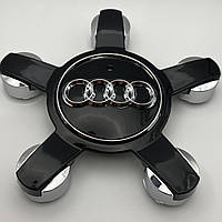 Колпачок на диски Audi 8R0601165 черный 135 мм 60 мм 58 мм ауди звезда краб