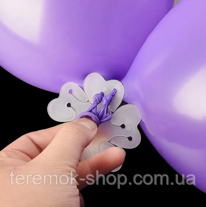 Затискач тримач для моделювання кольорів з повітряних куль діаметр 7.5 см, кріплення квітка велика