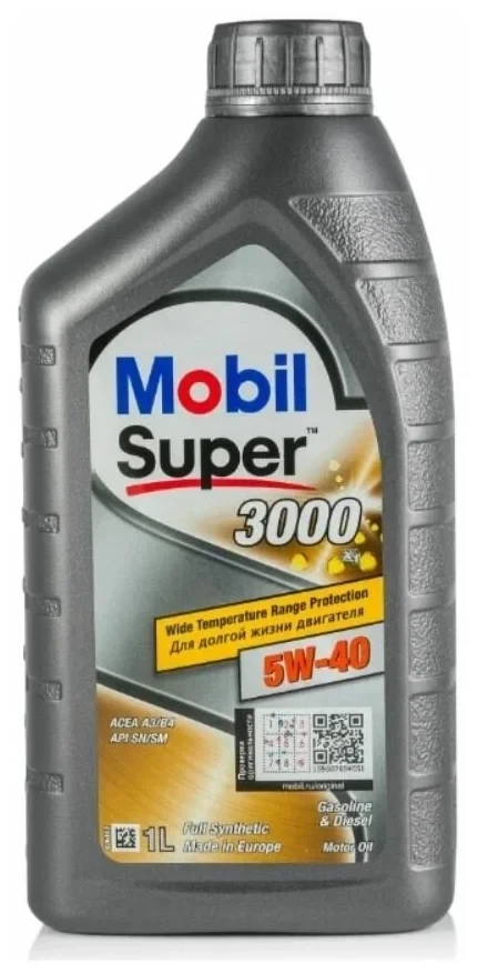 Моторне масло Mobil Super 3000 5w40 1л SN/CF