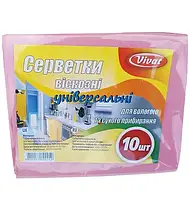 Салфетка вискозная для уборки 30×38 см (уп. 10 шт/уп) Виват "Vivat"