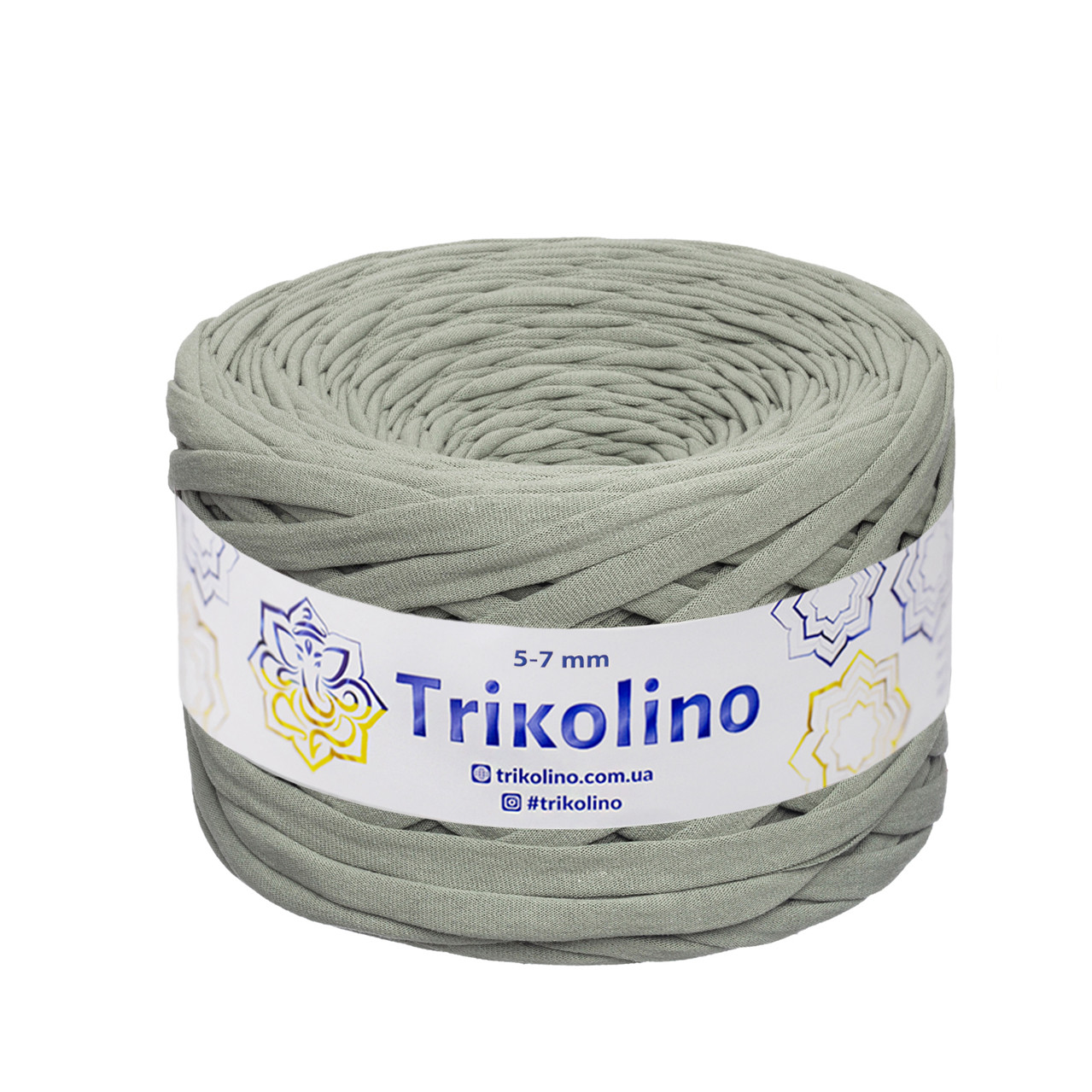 Трикотажна пряжа Trikolino, 5-7 мм., 100 м., Олівковий, нитки для в'язання