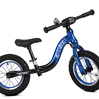 Беговел Profi kids детский двухколесный велобег для малышей алюминиевая рама колеса 12 дюймов ML1203A-3 синий